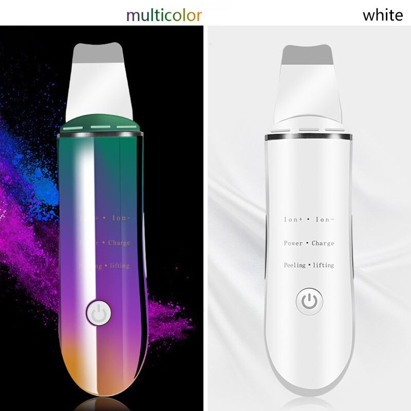 Ultrasonic Ion Skin Scrubber Skin Deep Clean Exfoliating Peeling Blackhead Removal Face Pore Cleaner Skin Care Tool