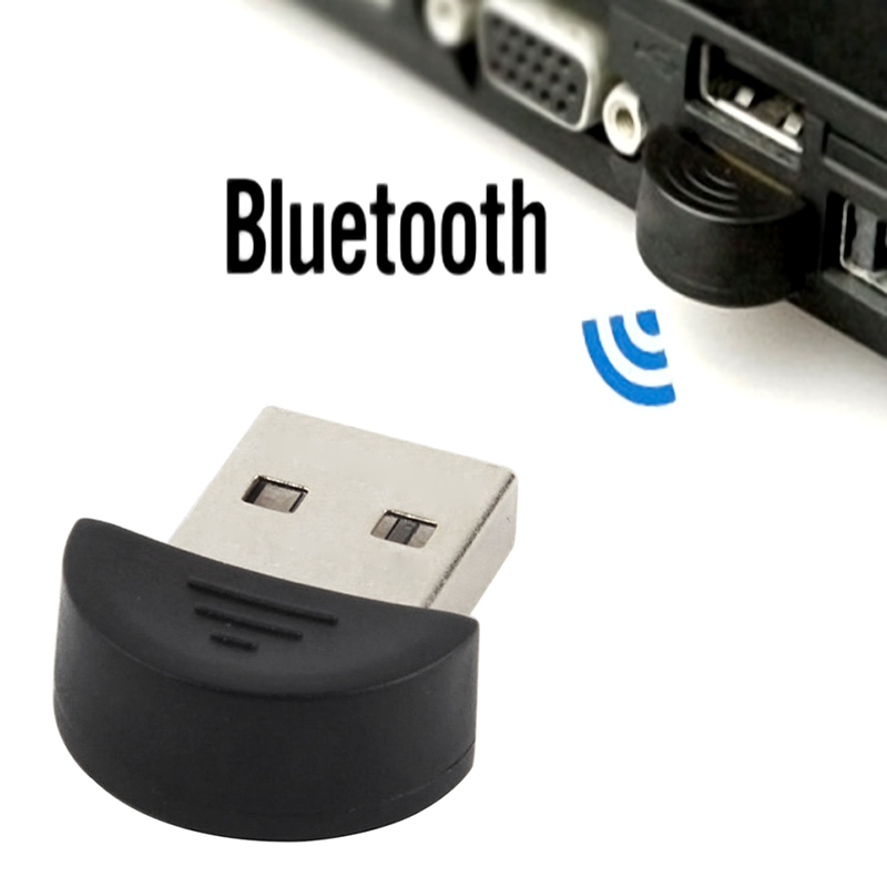 Mini Usb Bluetooth 2.0 Draadloze Adapter Bluetooth 0-100M Usb 3Mbps Naleving Zwart V Dongle