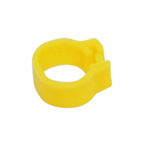Innen Durchmesser 10mm Kleine Vogel Kunststoff Clip Ring Taube Farbe Fuß Ring 10 Farbe Taube Wachtel Baby Vogel Liefert 100 stück: Yellow