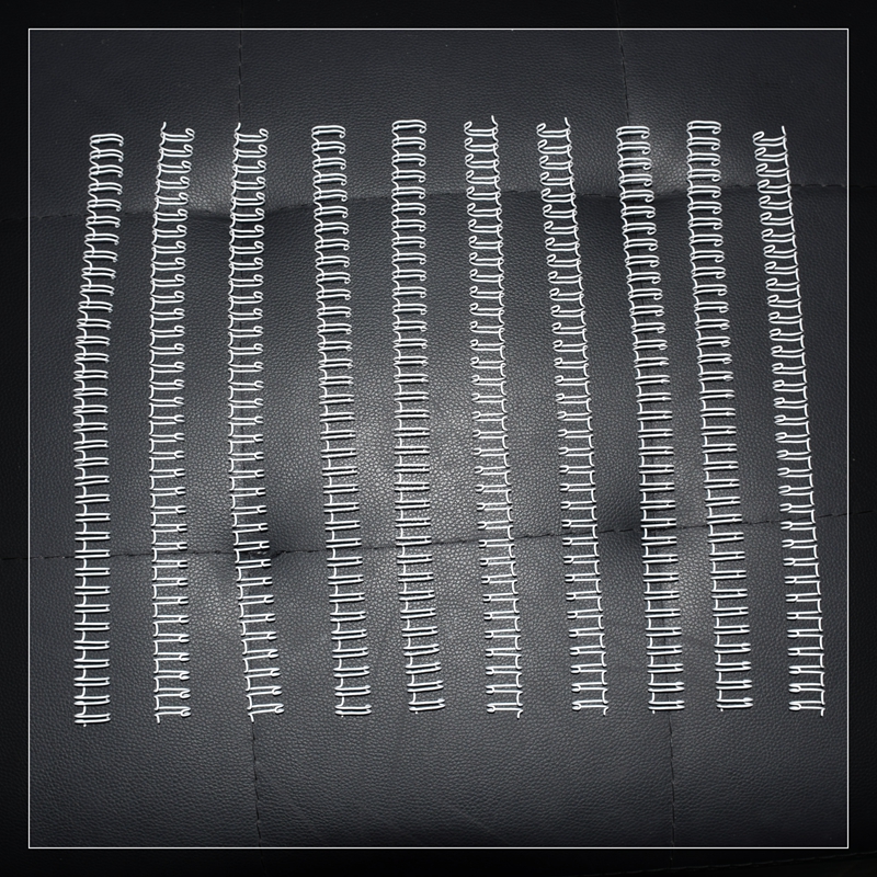 50/100PCS/LOT A4 3:1/2:1 Pitch 6.4-38.1mm OY Double coil White double loop wire Calendar binding comb Binding wire rings