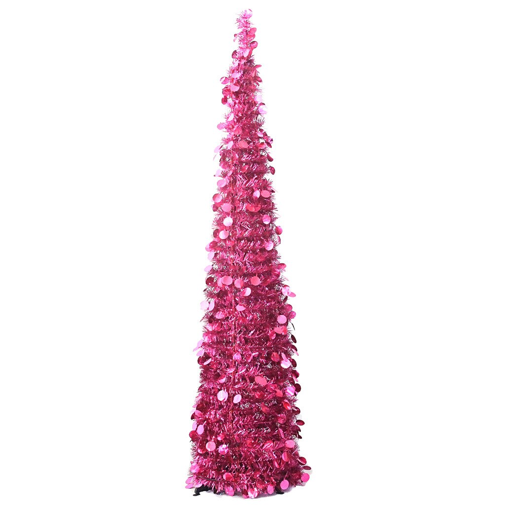 1.5M Diy Pailletten Kerstboom Popup Inklapbare Klatergoud Kunstmatige Kerstboom Met Stand