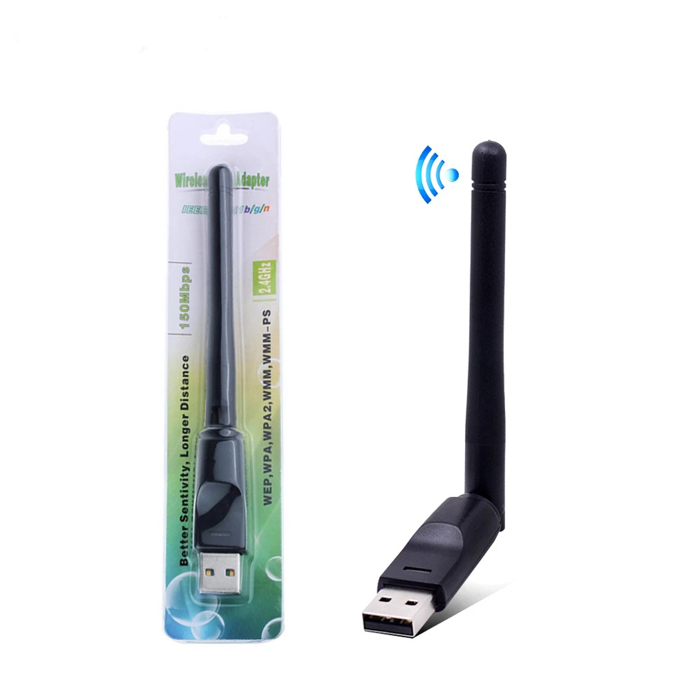 150Mbps Mini USB WiFi Adapter MT7601 RTL8188 Draadloze Netwerkkaart wifi Ontvanger Dongle 802.11 b/g/n voor PC Laptop Windows 2.4G