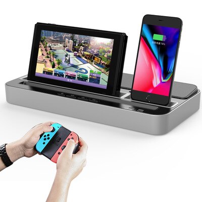 IPEGA 9119 Sound Function Multipurpose Charging Base Supports Switch/IOS/iPad/Android Seat Charging Sound