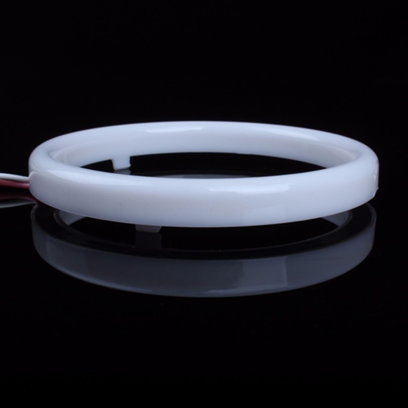 2 Pcs Car Angel Eyes Auto Halo Rings COB 60mm 70mm 80mm 90mm100mm 110mm 120mm Angel Eye Car Headlight Motorcycle White 12V Led