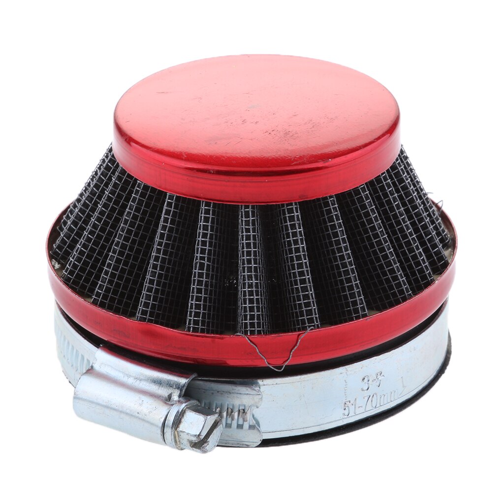58mm Air Filter Red for Mini Moto Water Liquid Cooled Bike 39cc Minimoto