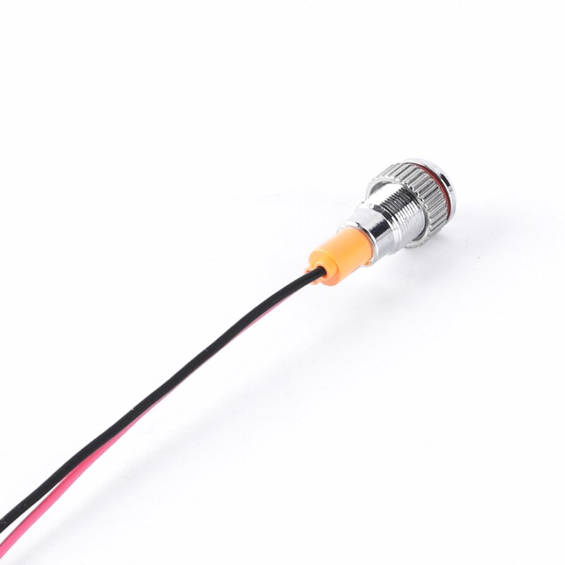 8mm Waterproof IP67 LED Metal Warning Indicator Light Signal Lamp Pilot Signal Lamp 5V 12V 24V 220v With Wire LED