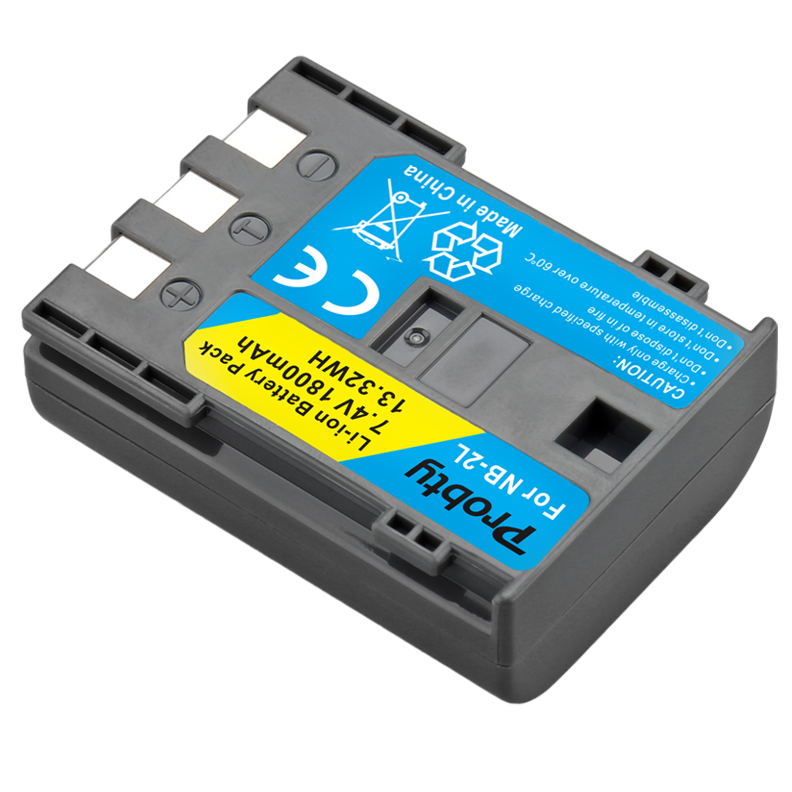 NB-2LH Replacement Battery - 800mAh Canon Battery For Digital Rebel XT & PowerShot Cameras