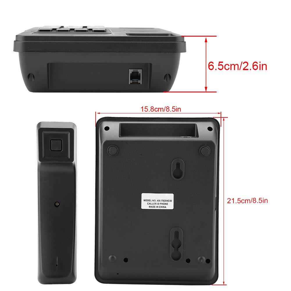 Large Screen Caller ID Display Landline Wired Home Office Fixed Telephone No Battery