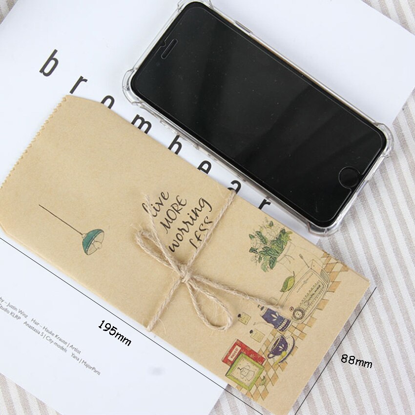 5Pcs/pack Lovely Those Small things Kraft Paper Envelope Letter Paper Wedding Party Invitation Supplies Random