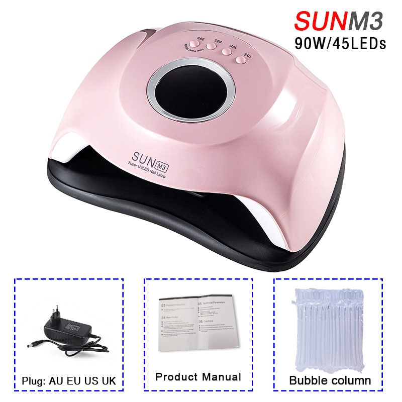 Lámpara UV Led de alta potencia de 120W para secador de uñas, barniz de Gel UV con 60 Led, lámpara para uñas, Gel para manicura y Arte para uñas
