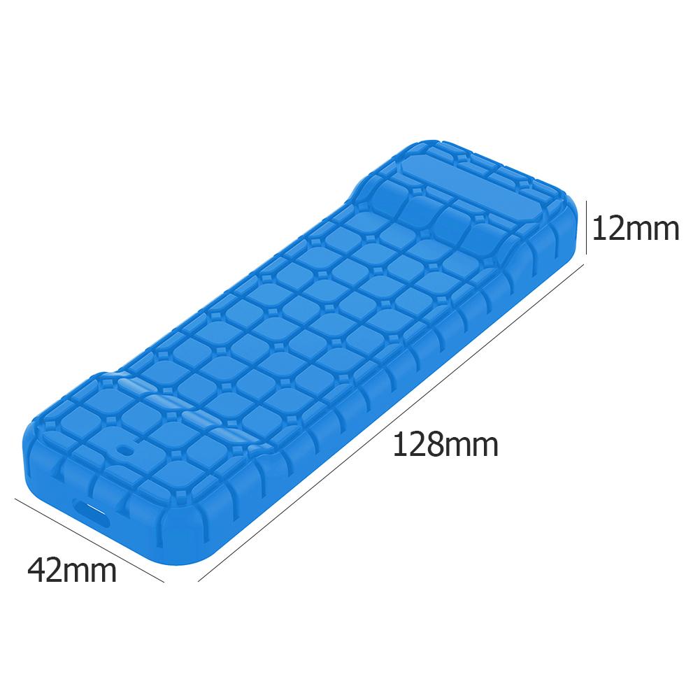 Remote Control Protective Case Silicone Smart Dust-Proof Remote Control Cover for Apple TV 4 Wireless Control Remote Housing: Blue