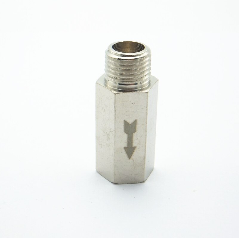 1/4" BSP Male x 1/4" BSP Female Thread Brass Check Valve One Way Non-return Valve For Water Oil Gas