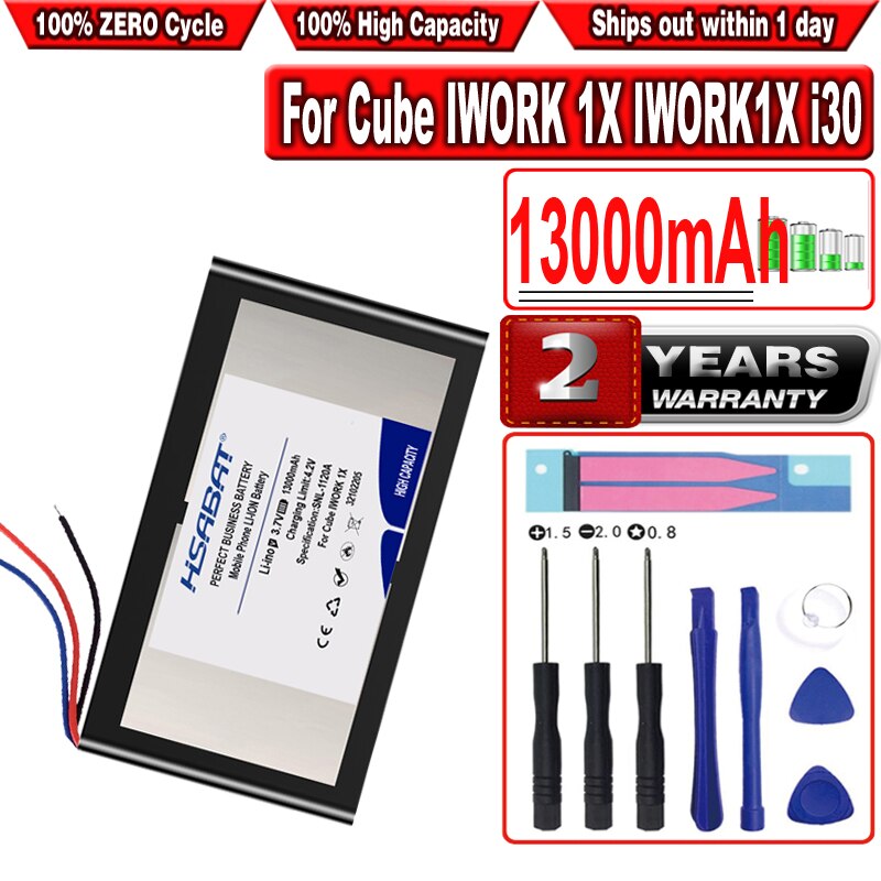 HSABAT 13000mAh Tablet Battery for Cube IWORK 1X IWORK1X i30