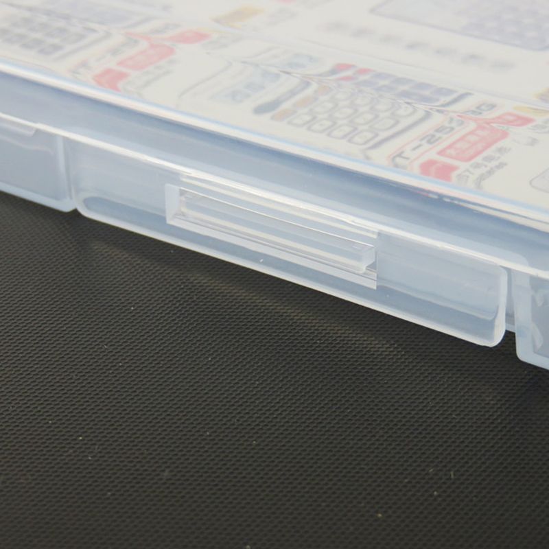 A4 Ultra-thin Portable Transparent File Box, Travel Journal Document Test Paper File Storage Box,Office Archive File Storage Box