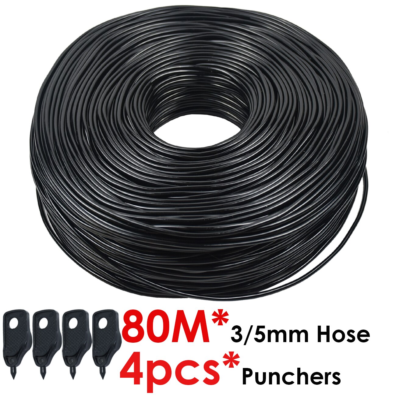 Sprycle 5-140M 3/5Mm Pvc Slang Micro Drip Irrigatie Systeem W/Puncher 1/8 ''tuin Tubing Pijp Pijl Druppelaar Planten Kas
