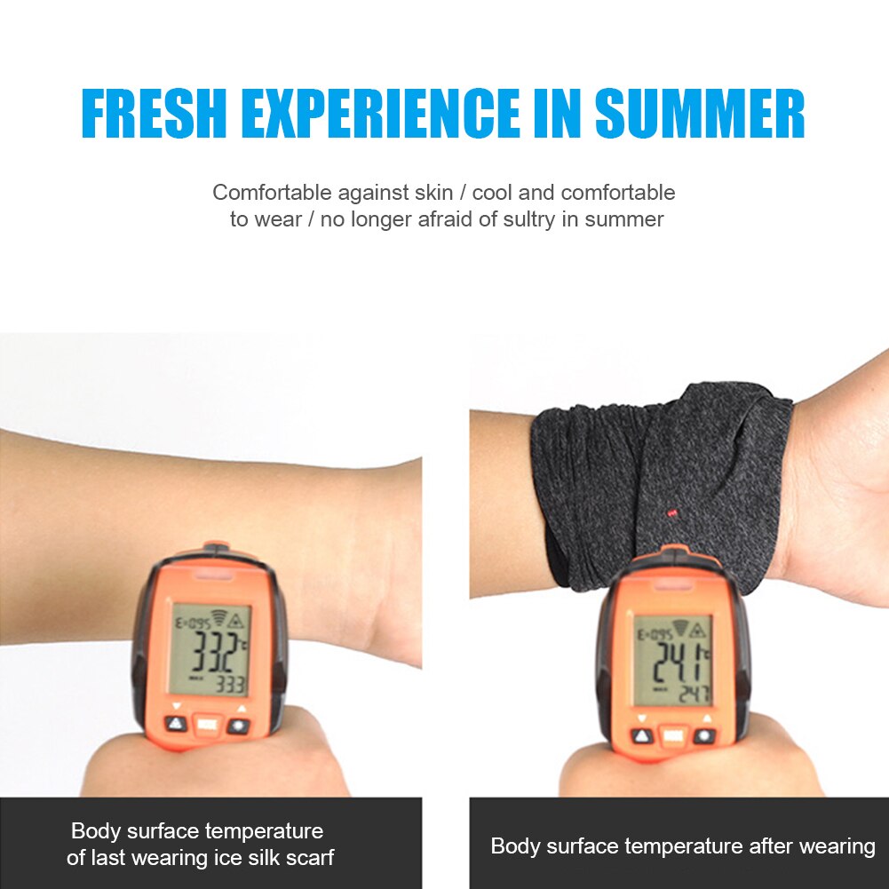 Lente Zomer Fietsen Half Gezichtsmasker Skin Cool Ijs Zijde Ademend Uv Bescherming Sport Hoofddeksels Fiets Hoofdband Masker