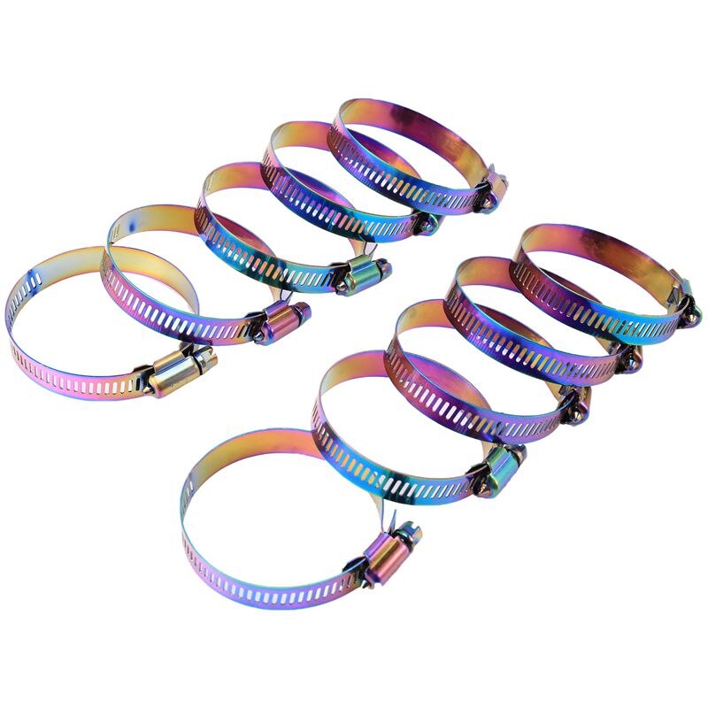 10X Rvs Fuel Line Pipe Slangklem Clip Drive Slangklem Wormwiel Clip Clamp Tube Voor Luchtslang waterleiding