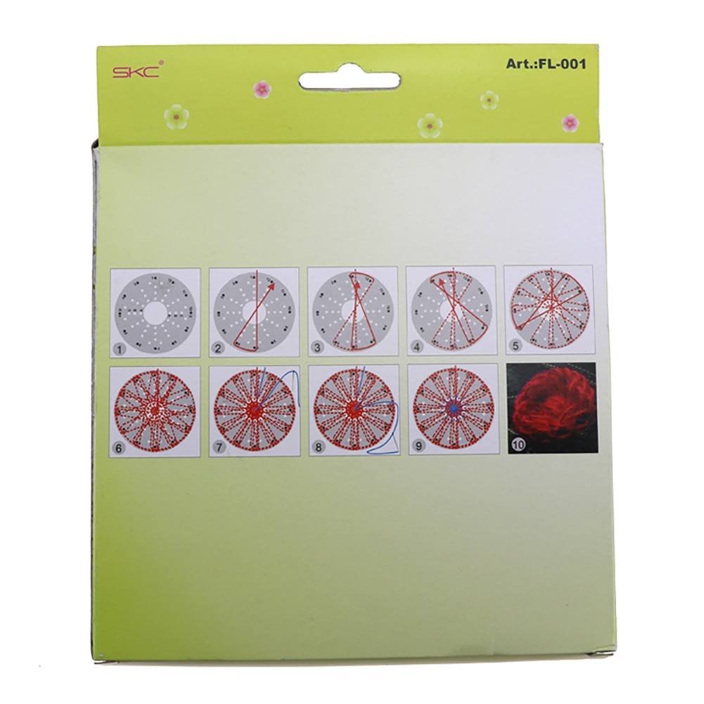 Flower Loom Hand Woven Tool Handmade Wool Braider DIY Weaving Tool Easy Detachable Household Woven Knitting Supplies