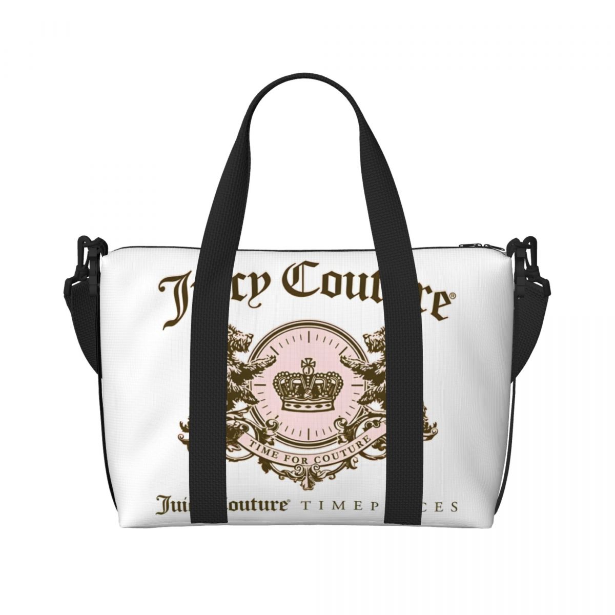 Juicy-Couture Weekend Gym Yoga Luggage Bags Men Women Sport Crossbody Bag Travel Handbag: GRAY