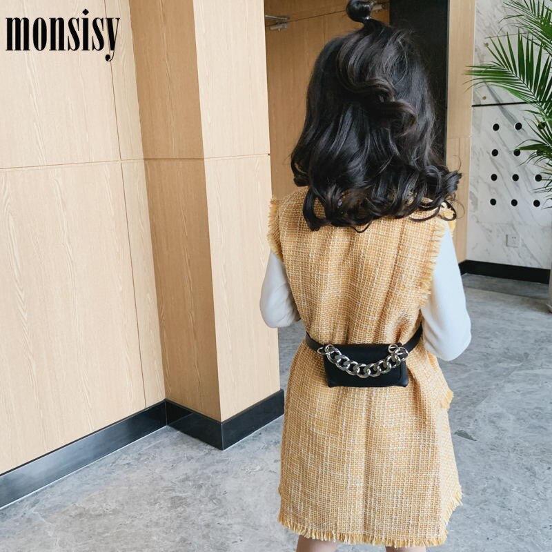 Monsisy Neue Taille Tasche Für Mädchen Frauen fanny Pack Mini Totes freundlicher Brieftasche Geldbörse Beutel Gürtel Tasche Damen Kind Brust Packungen