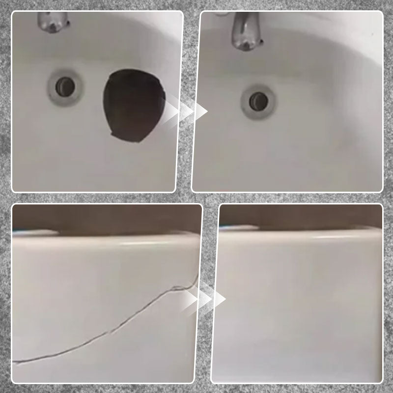 Reparasjonssett til fliser lim fliser keramikk porselen reparasjon marmorgulv toalett tjener sprekkskade brudd fraktur fugemasse reparasjon