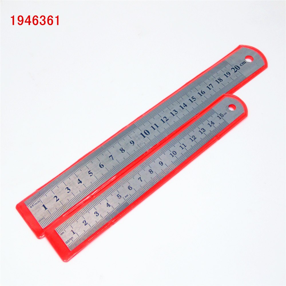15/20cm Stainless Steel Metal Straight Ruler Ruler Tool Precision Double Sided Measuring Tool School factory work stationery