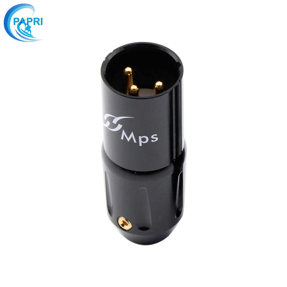 Los diputados César-W/M alta 3pin hombre 24K chapado en oro mujer XLR macho Jack equilibrio macho conector de Audio del micrófono hembra: Caesar-M