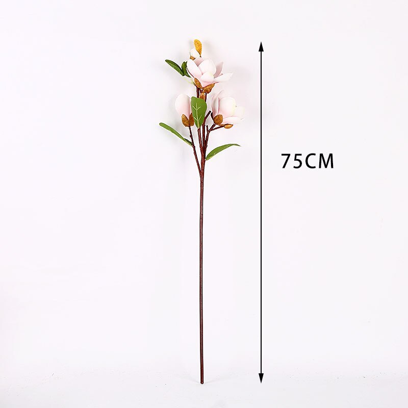5 magnolia flowers 75CM artificial flowers