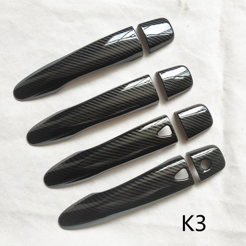 For Renault Koleos II MK2 Accessories Door Handle Cover Covers Trim Plastic Imitation Carbon Fiber: K3