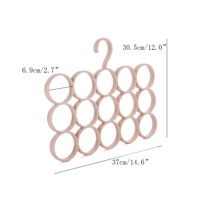 Tendedero circular simple, armario de secado multifuncional, soporte para bufandas, cinturón, toallero de 15 anillos, herramientas de almacenamiento para el hogar