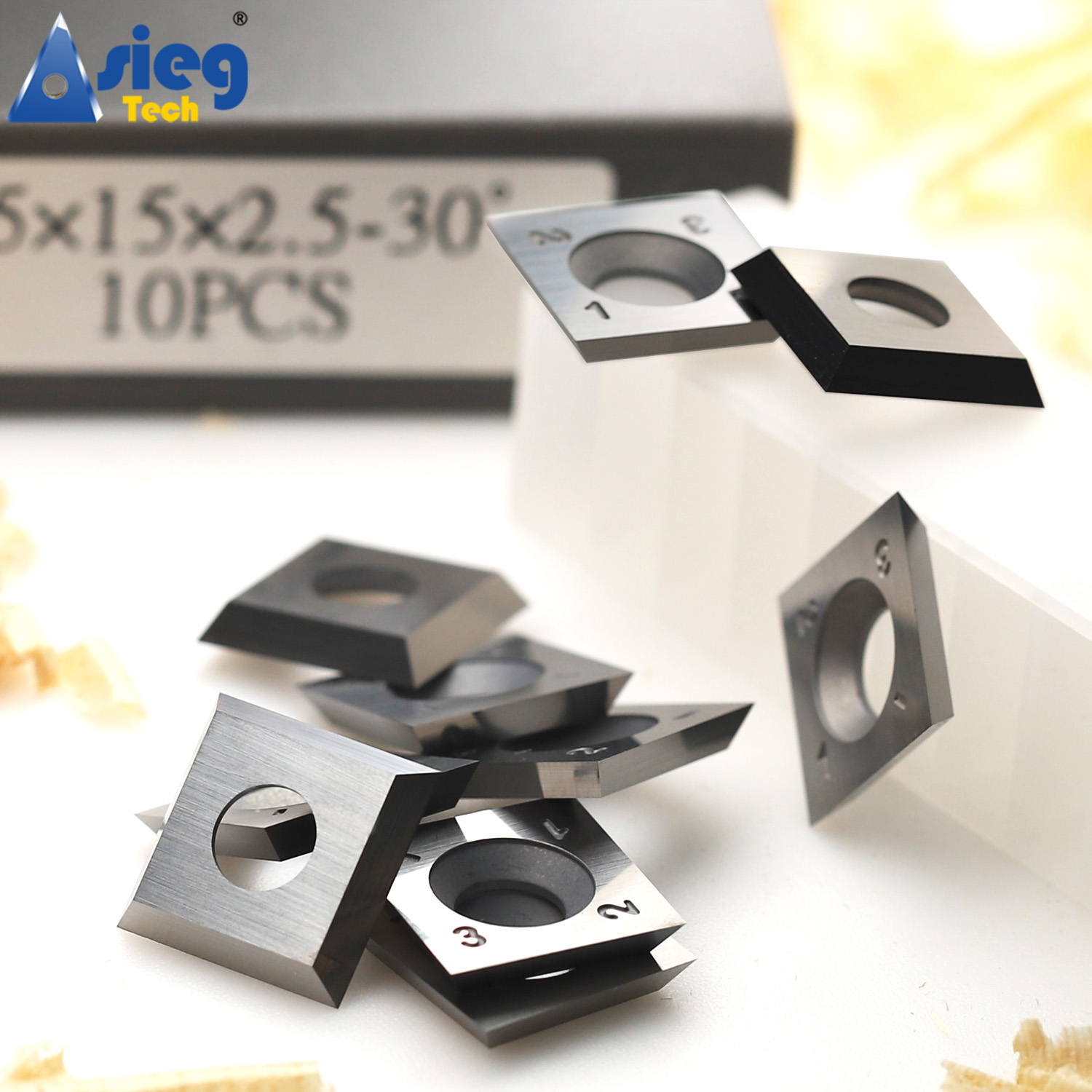 V Groove Router Bit Milling Cutter 12.7mm Shank 90 Degree Replaceable Carbide Insert Cutters 15mm Cut Length for CNC: 34mm