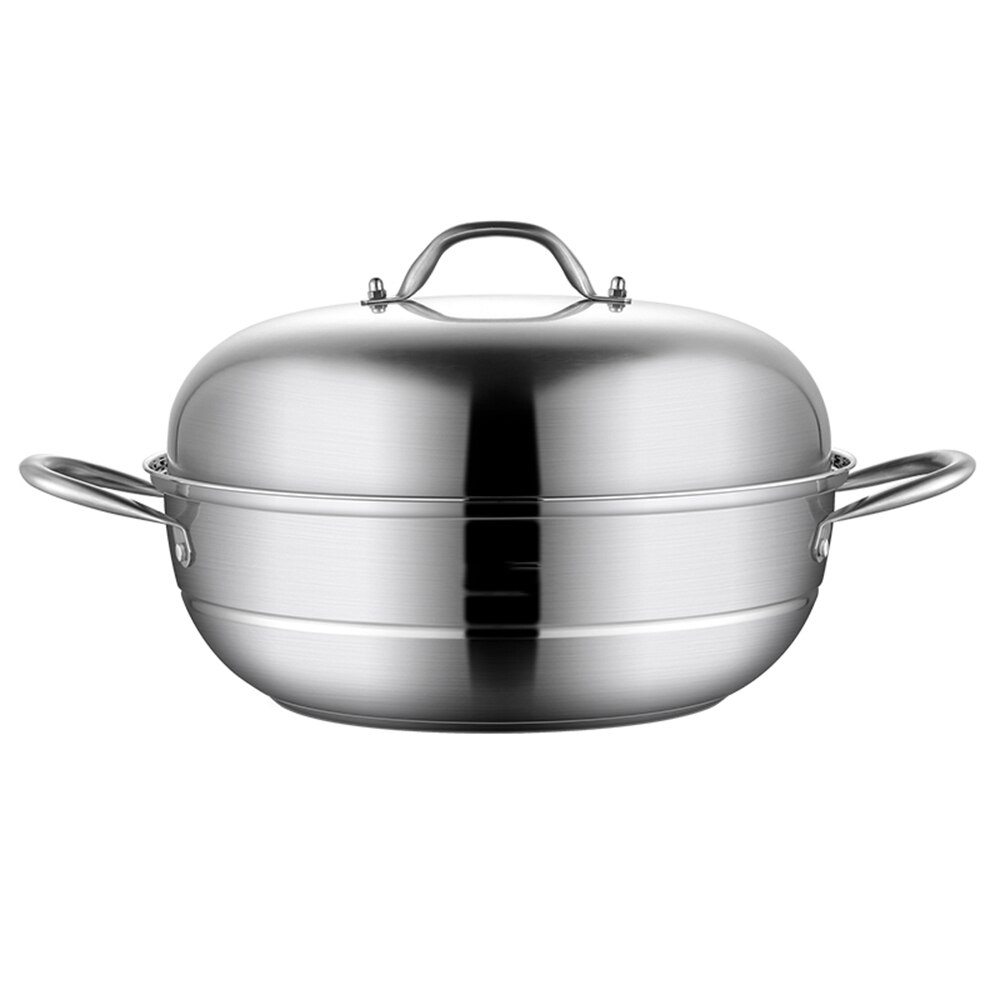 Rvs Single Layer Dikke Steamer Pot Soep Stoom Pot Universele Kookpotten Voor Inductie Kookplaat Gasfornuis Stoom Pot