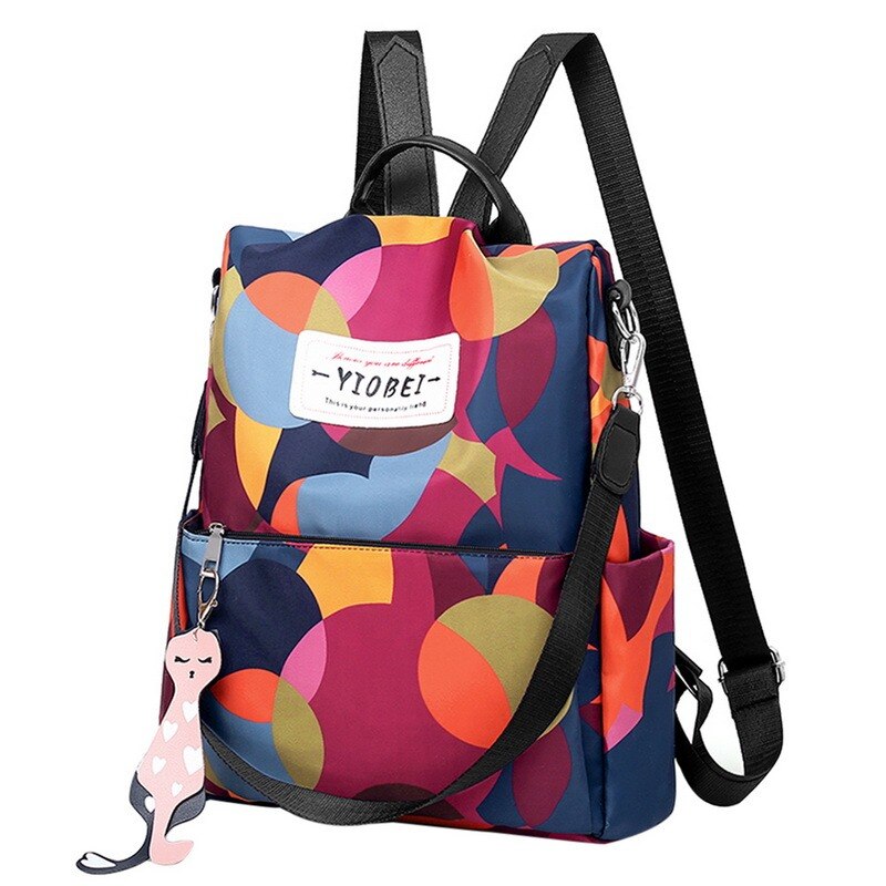 Estilo chinês flor bordado mochila sacos de escola primavera verão ao ar livre viagem bagpack para adolescente à prova dwaterproof água 2021: C-1