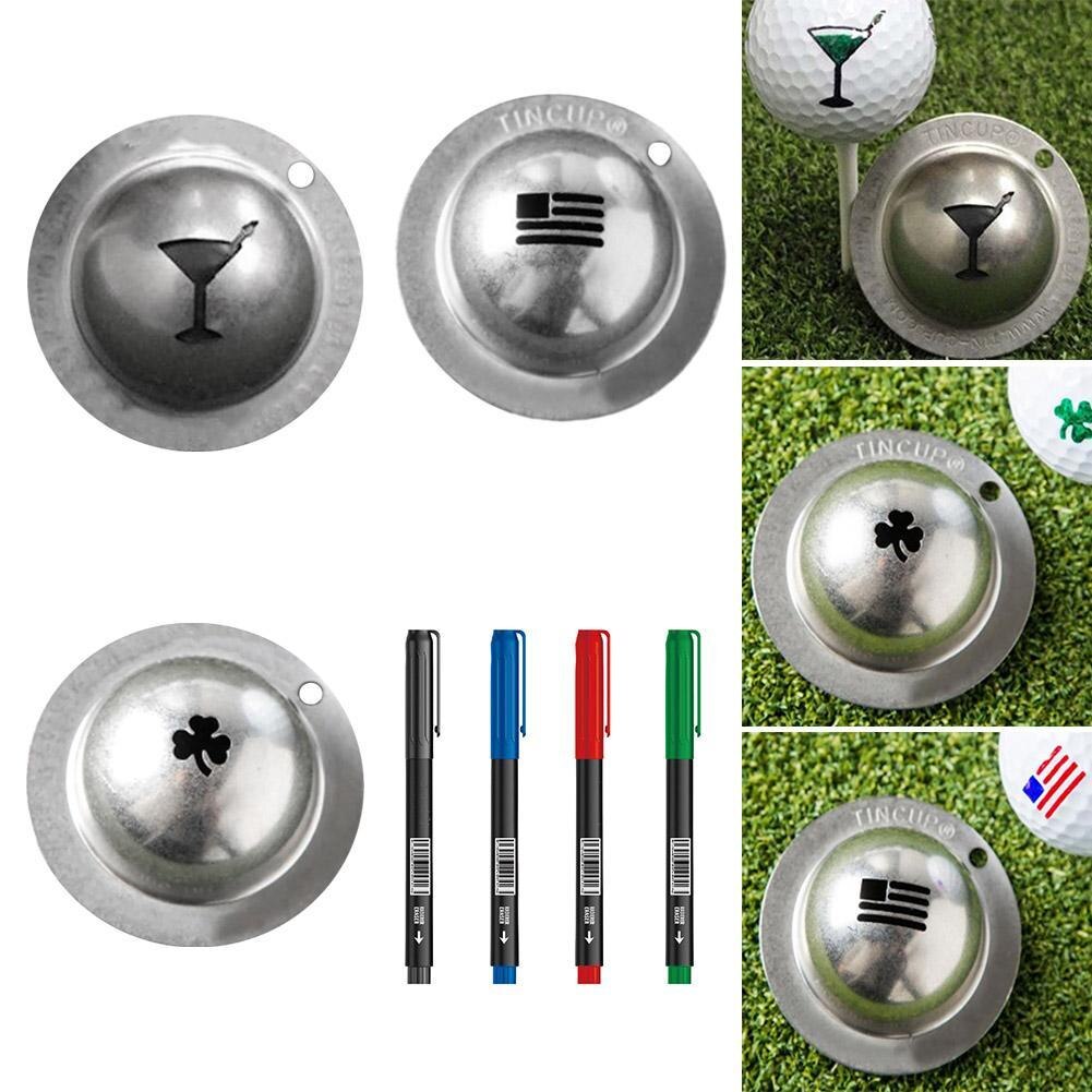 Steel Golf Marker Marker Marking Tool Three Kinds Of Patterns Can Be Selected