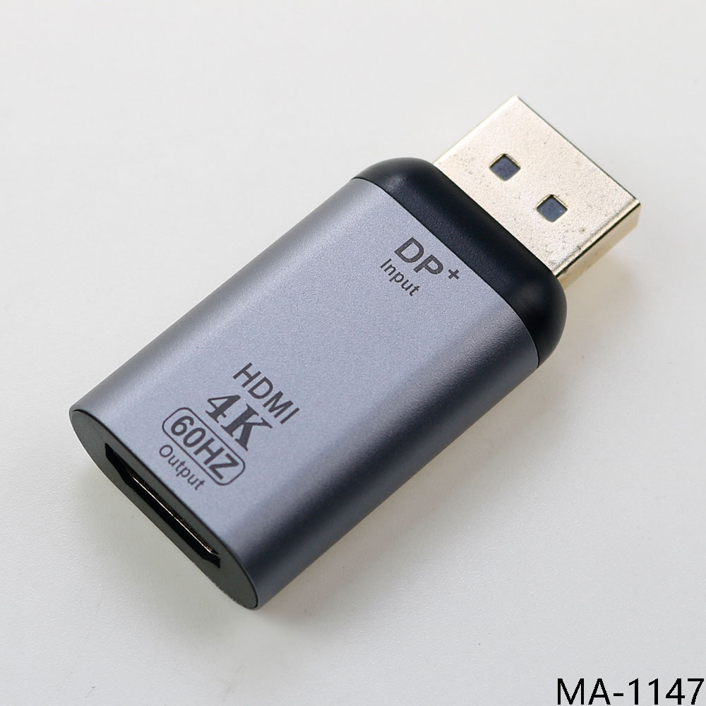 1 Stück Mini DP 1.2 auf HDMI 2.0 Videoadapter 4K@60Hz DisplayPort-Adapter für PC Laptop Projektor Monitor: Beige