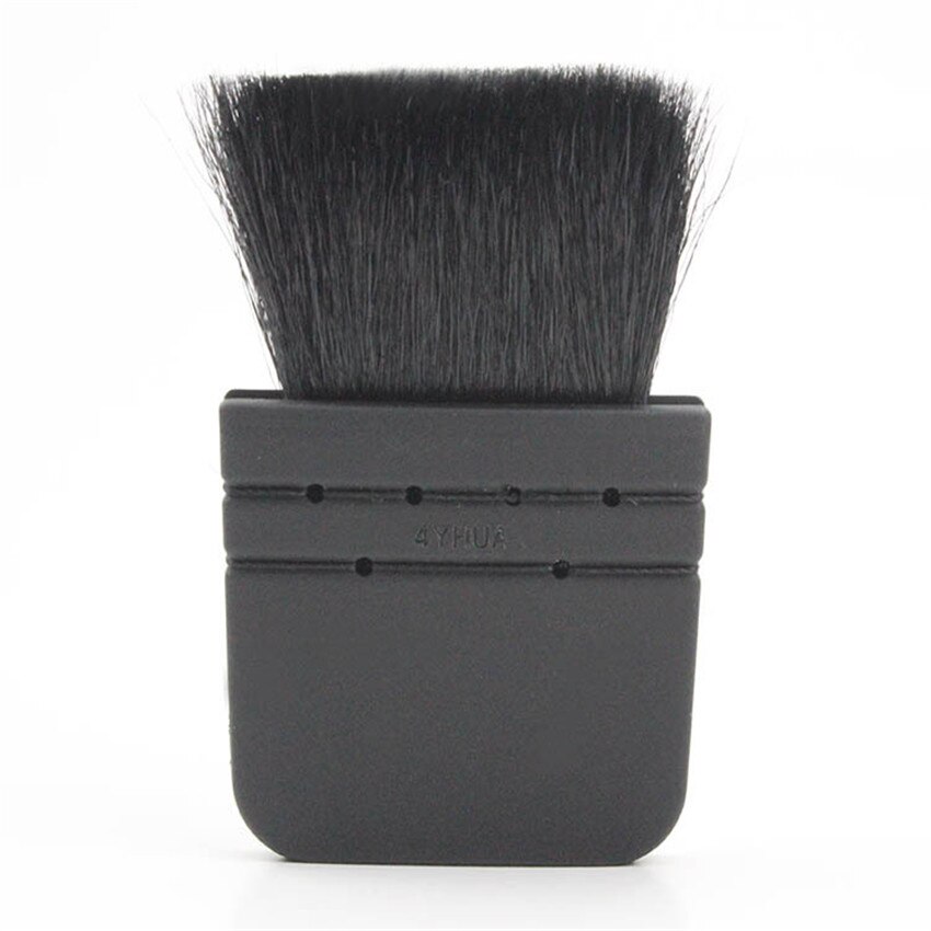 SAIANTTH-brocha Kabuki estilo italiano, pelo de cabra, mango aplanado negro, brochas de maquillaje largas y cortas, herramienta de colorete, cosmética facial