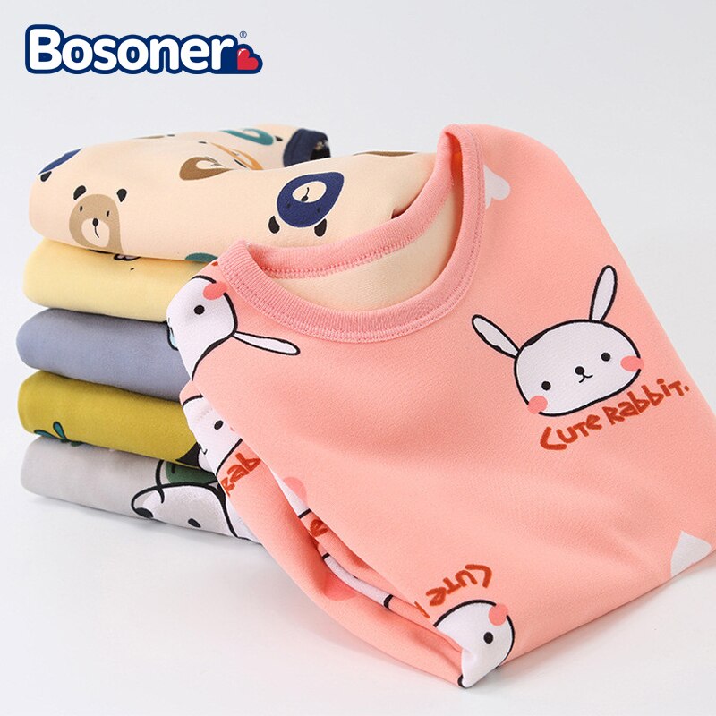 Vêtements d'hiver de haute technologie pour enfants, sous-vêtements jeans longs sans couture pour garçons et filles, vêtements d'automne et d'hiver