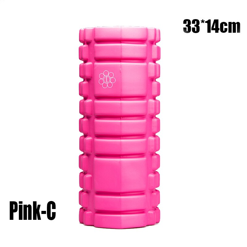 Yoga Foam Pilate Fitness Roller EVA Sports Column Train Gym Physical Massage Grid Floating Trigger Point Therapy Exercise block: Brown