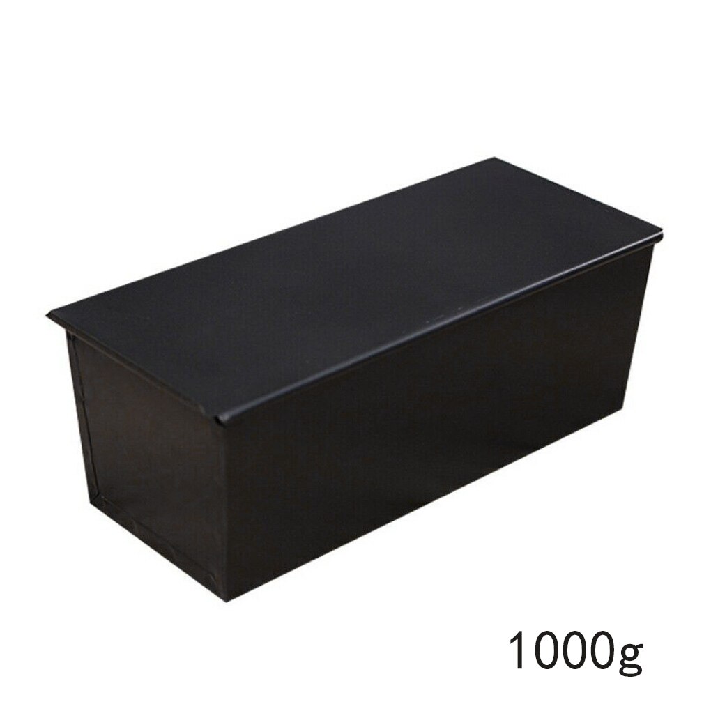 Toast box non-stick brød brødform form med låg hjemmebageri bageværktøj bagegrej: 1000g
