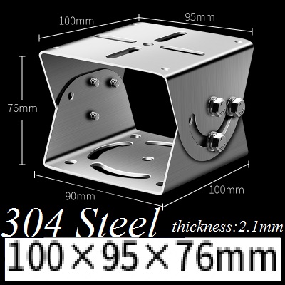 Cardan Joint, Steel and Stainless Steel, PT Joint, Aluminum Alloy Universal Joint CCTV Camera Mounting Bracket 360 Degree Adjust: black