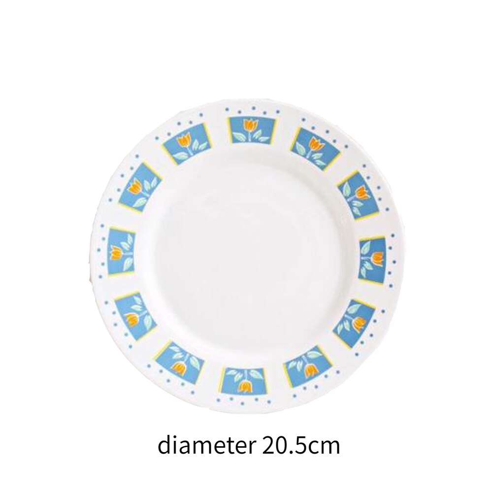 LadyCC-plato calefactor de cerámica para comida, vajilla de cerámica, platos de cena, plato de pastel, plato de fruta, plato Kawaii: F