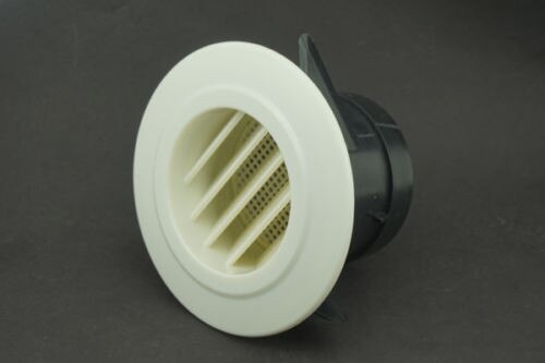 4pcs/lot 70mm Wall Air Vent Bull Nose Bathroom Extractor Outlet Grille Louvres High Polish
