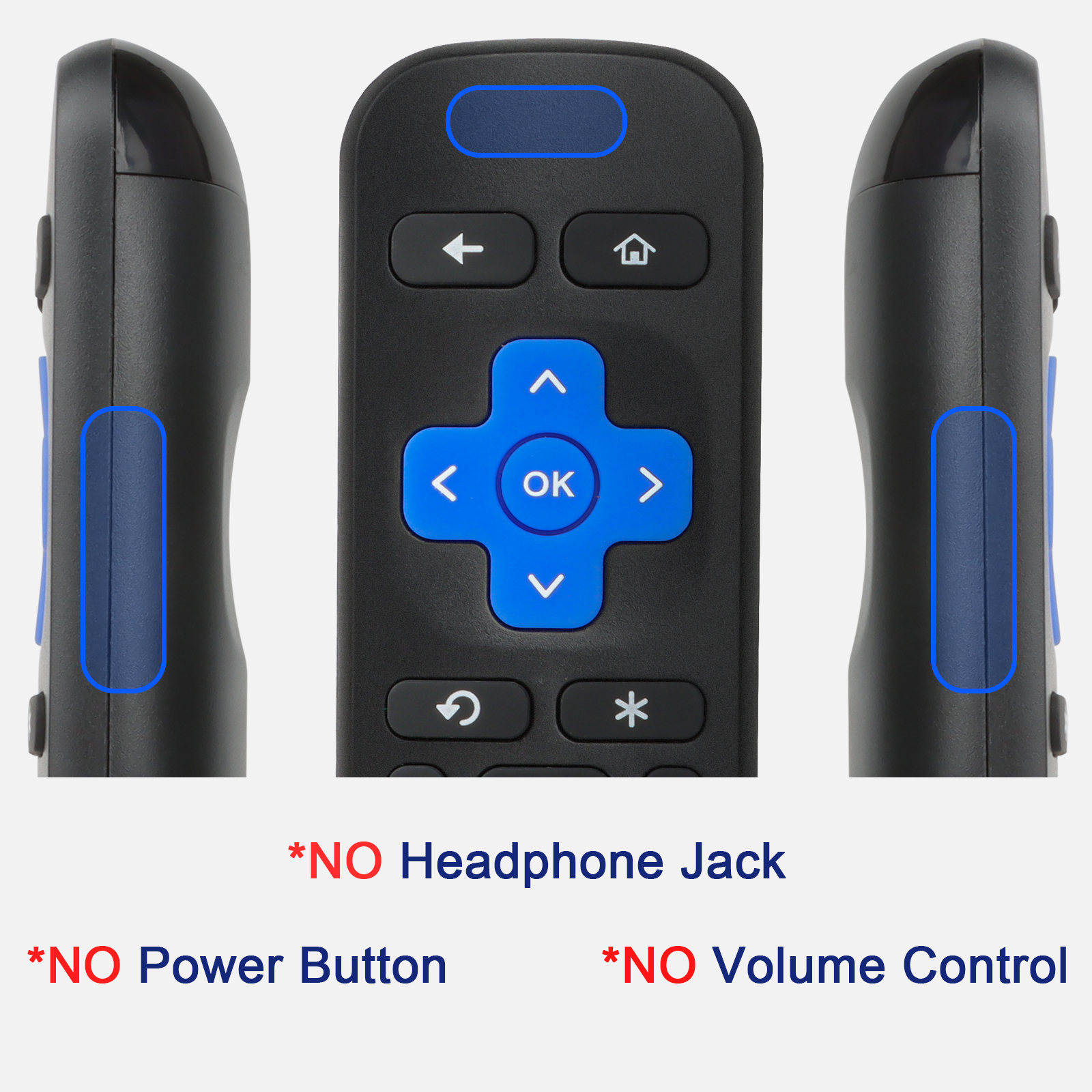 1 paire de télécommande pour décodeur Roku STB 1/2/3/4 Express Premiere Ultra, contrôleur avec bouton de raccourci, utilisation directe