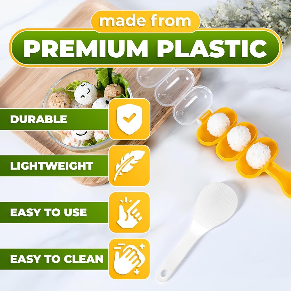 Rijstbal Maker Mal met Peddel Sushi Maker Rijstbal Mold Shaper Mold Sushi Mold Rijst Baller Shaker Sushi Maker Mold