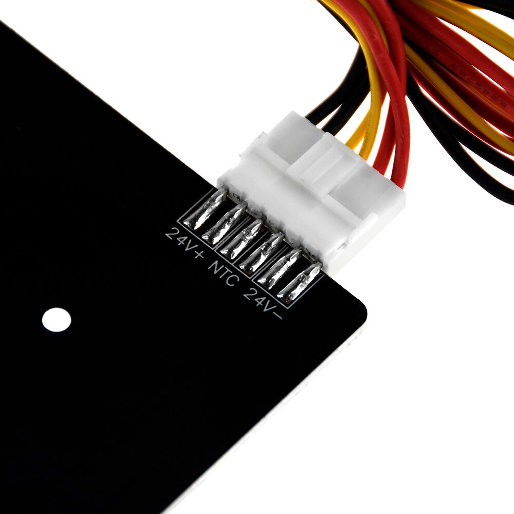 Cama de 310x310x3,0mm 24V, Cable de 6 pines, RepRap PCB, cama de calor de aluminio + Resistencia LED + Cable, cama de impresora 3D para piezas de impresora 3D MK2B