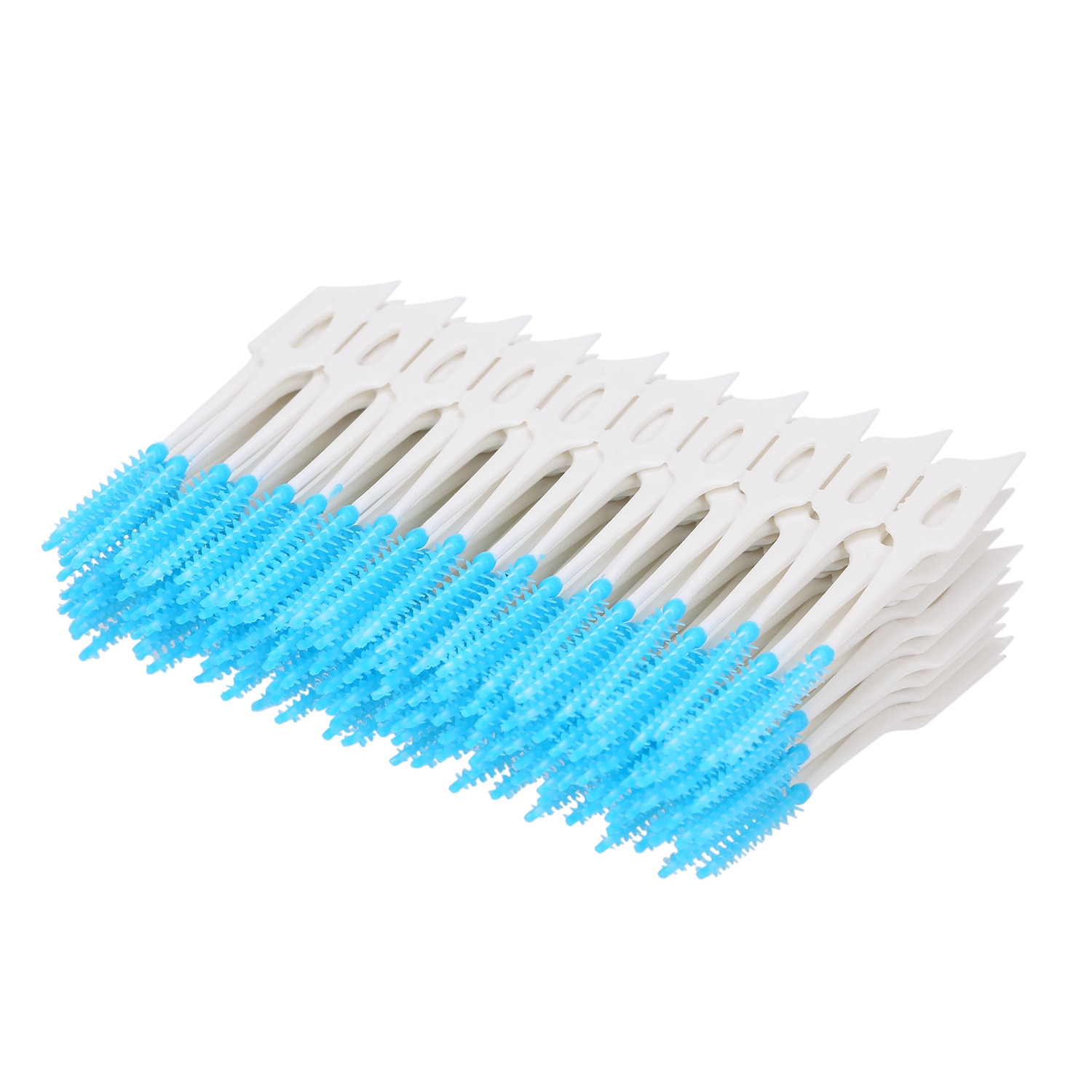 160pcs Soft Silicone Tooth Picks Double-ended Toothpick Floss Inter Brush Teeth Stick Hygiene Tools