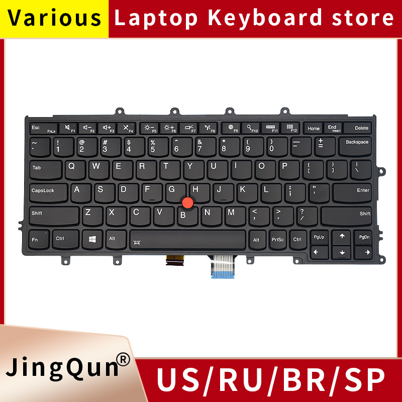 Clavier d'ordinateur portable russe américain pour Lenovo IBM ThinkPad X230S X240 X240S X250 X250S X260 X270 04X0213 04X0177 04Y0914 avec rétro-éclairage
