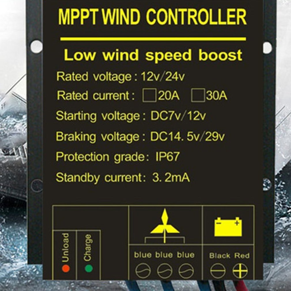 Digitale Van Windturbine Controller Aluminium Warmteafvoer En Duurzaam Windturbine Controller 600W