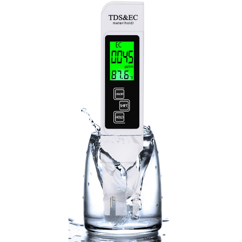 Hardness Testing Instrument EC TDS Tester Water Aquarium Pool Purity PH Meter for Family Outdoor Swimming Accessory