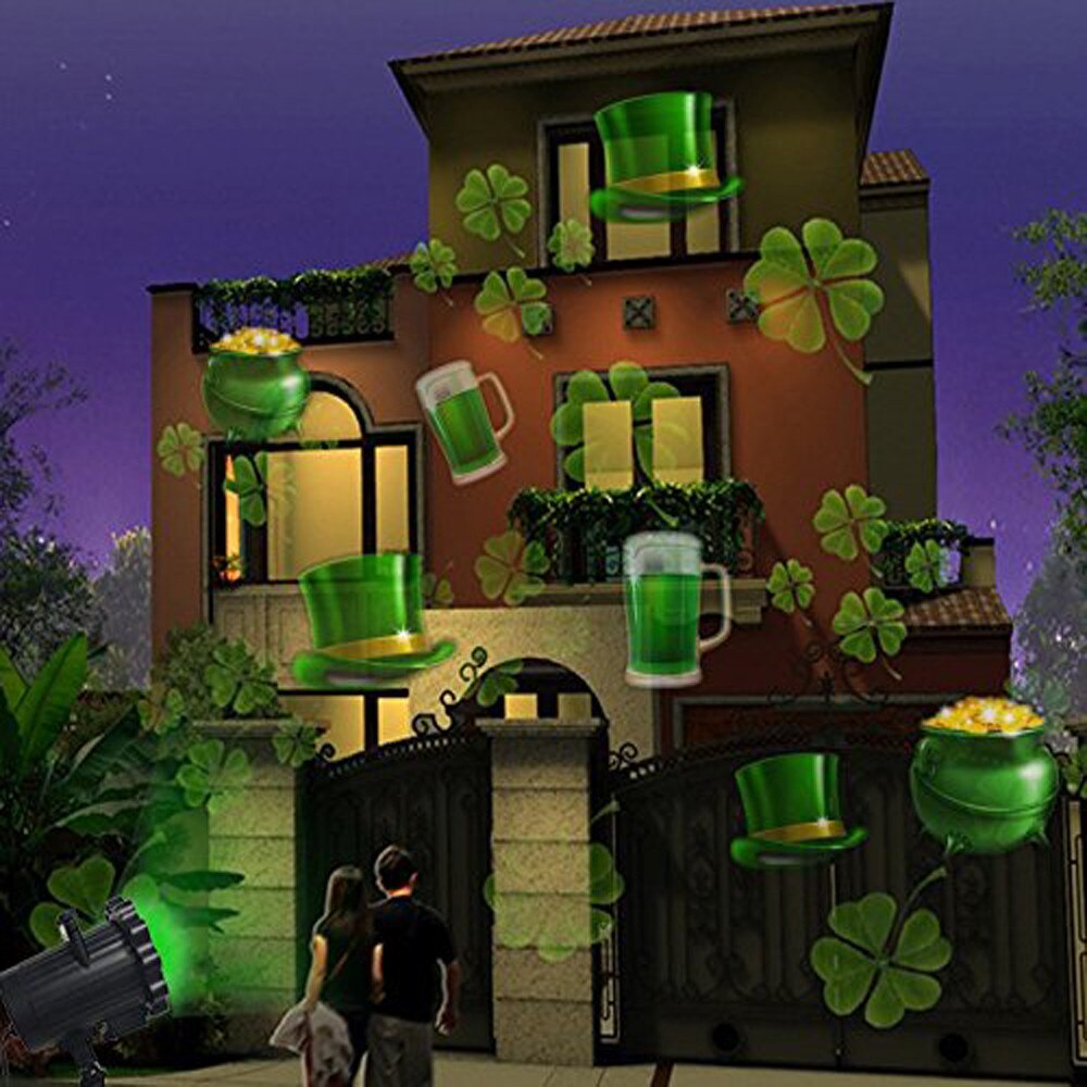 LED Projector Light 12 Pattern Landscape Lamp Projection For Halloween Christmas Party &: EU Plug